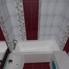 темно красная плитка для ванной